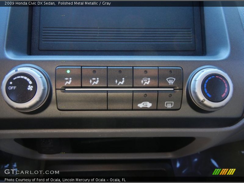 Polished Metal Metallic / Gray 2009 Honda Civic DX Sedan