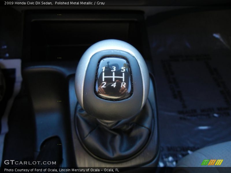 Polished Metal Metallic / Gray 2009 Honda Civic DX Sedan