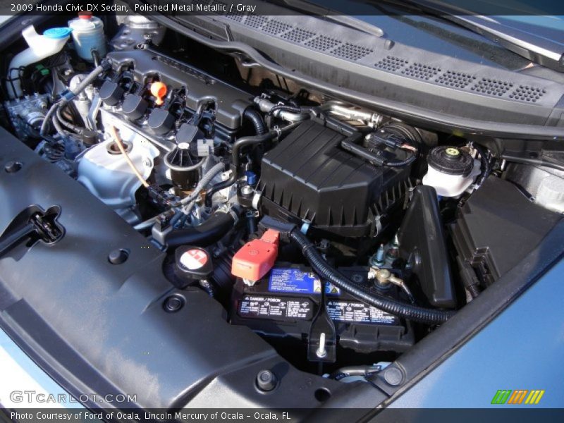 Polished Metal Metallic / Gray 2009 Honda Civic DX Sedan