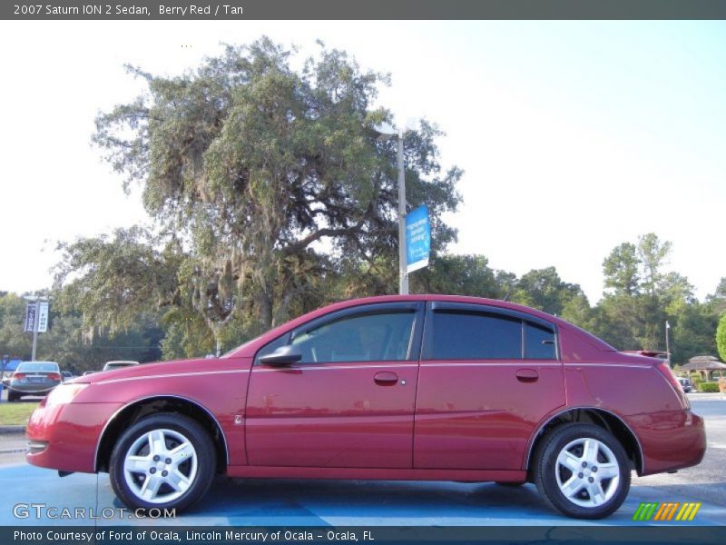 Berry Red / Tan 2007 Saturn ION 2 Sedan
