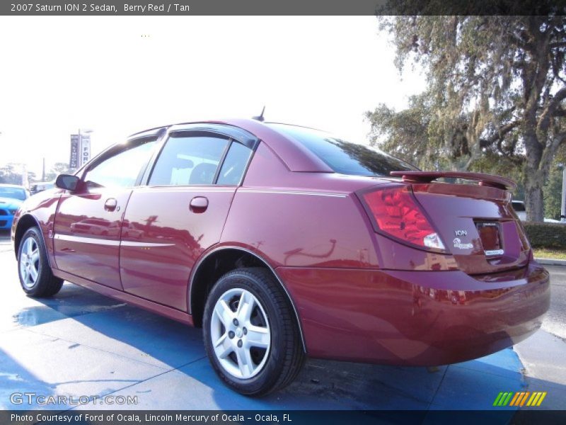 Berry Red / Tan 2007 Saturn ION 2 Sedan