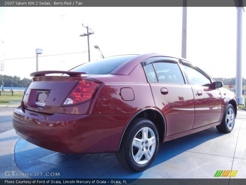 Berry Red / Tan 2007 Saturn ION 2 Sedan