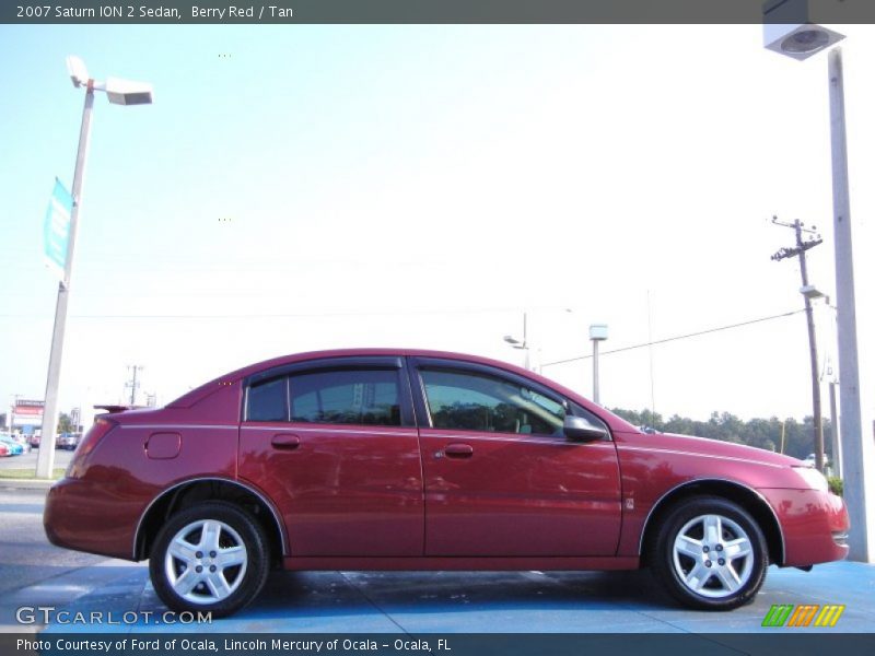Berry Red / Tan 2007 Saturn ION 2 Sedan