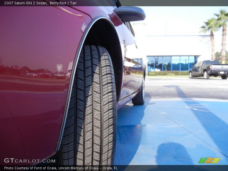 Berry Red / Tan 2007 Saturn ION 2 Sedan