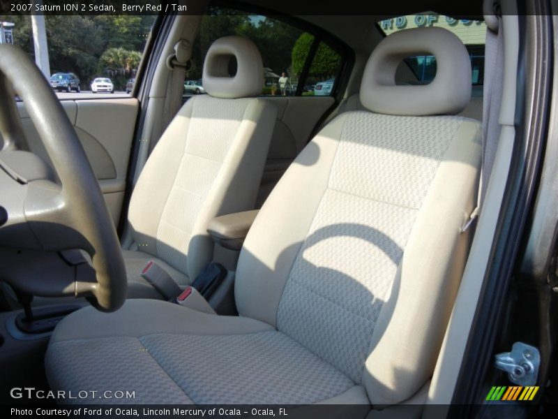 Berry Red / Tan 2007 Saturn ION 2 Sedan