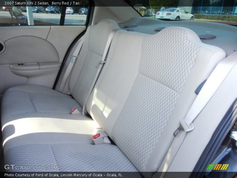 Berry Red / Tan 2007 Saturn ION 2 Sedan