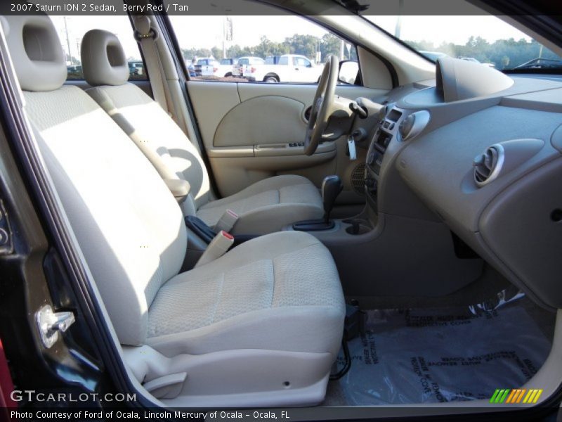 Berry Red / Tan 2007 Saturn ION 2 Sedan