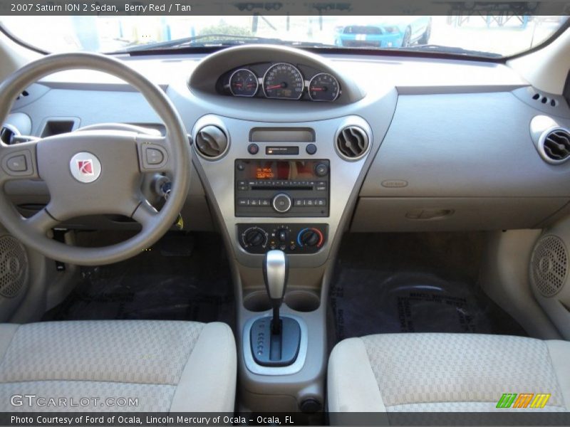 Berry Red / Tan 2007 Saturn ION 2 Sedan