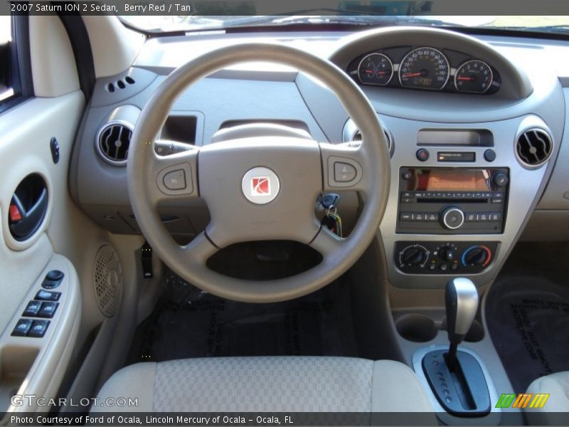 Berry Red / Tan 2007 Saturn ION 2 Sedan