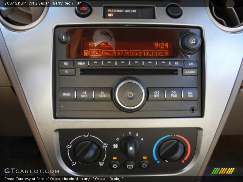 Berry Red / Tan 2007 Saturn ION 2 Sedan