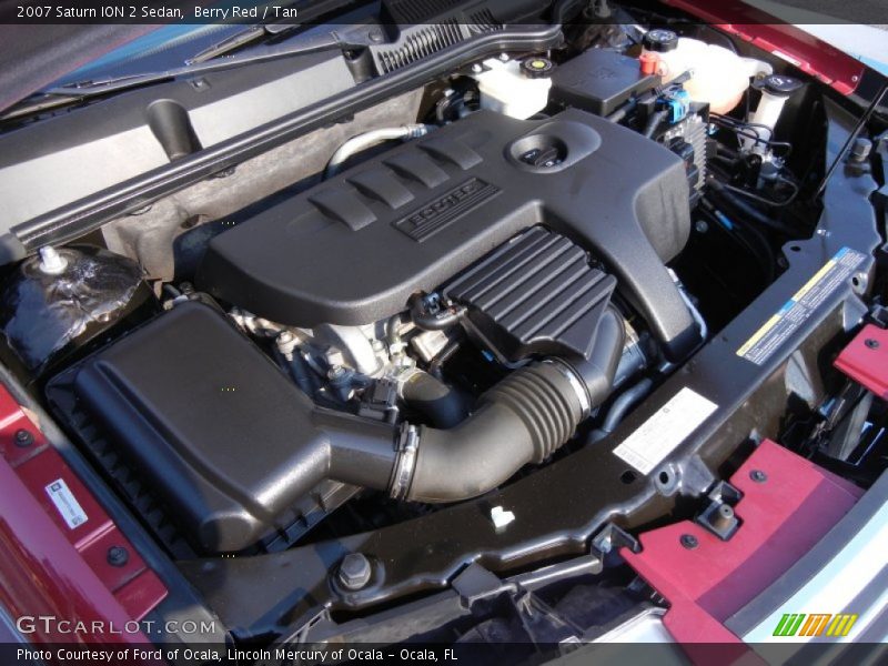 Berry Red / Tan 2007 Saturn ION 2 Sedan