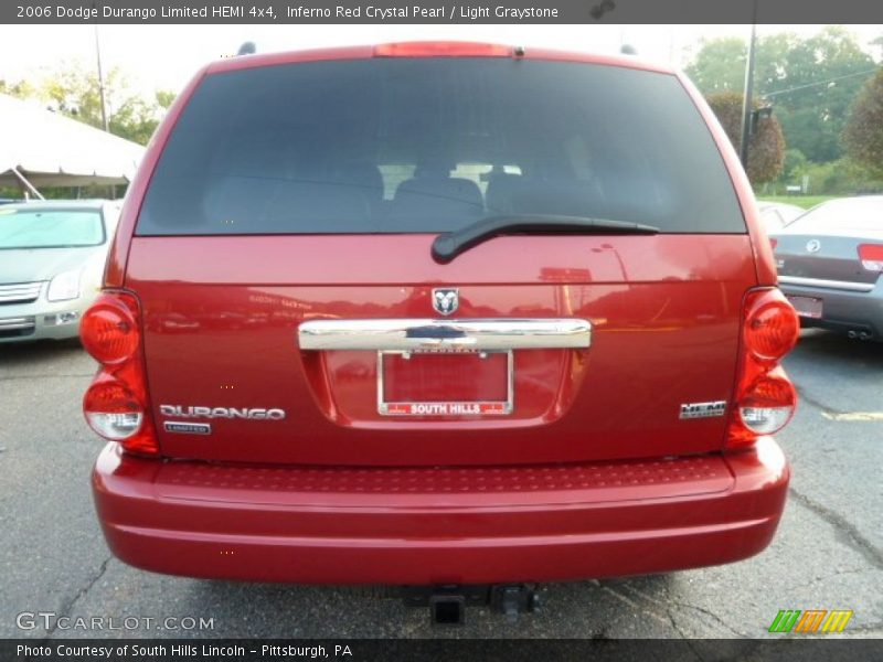 Inferno Red Crystal Pearl / Light Graystone 2006 Dodge Durango Limited HEMI 4x4