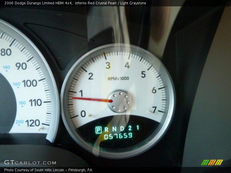 Inferno Red Crystal Pearl / Light Graystone 2006 Dodge Durango Limited HEMI 4x4