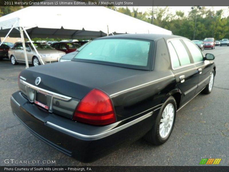 Black / Medium Light Stone 2011 Mercury Grand Marquis LS Ultimate Edition