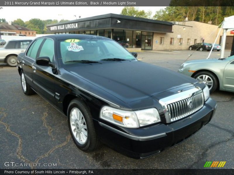 Black / Medium Light Stone 2011 Mercury Grand Marquis LS Ultimate Edition