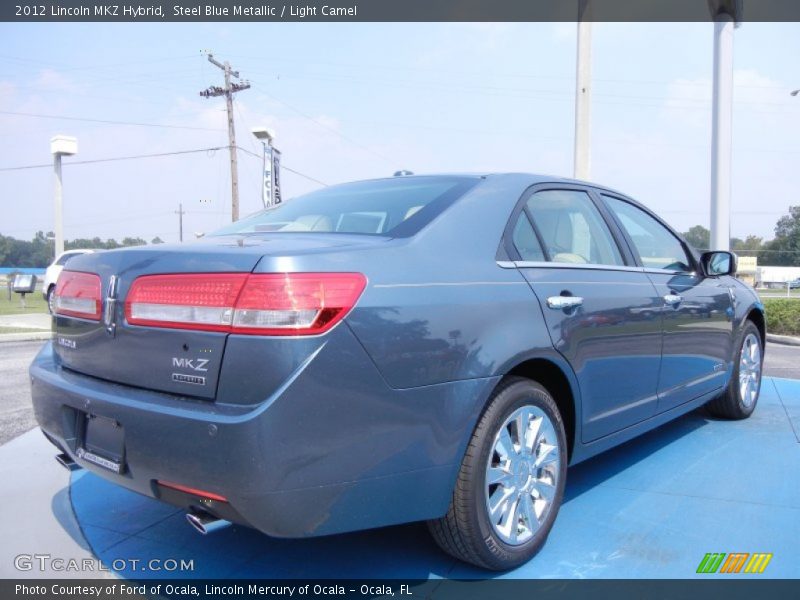 Steel Blue Metallic / Light Camel 2012 Lincoln MKZ Hybrid