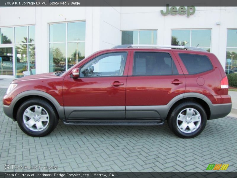  2009 Borrego EX V6 Spicy Red