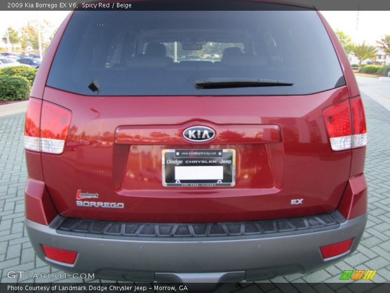 Spicy Red / Beige 2009 Kia Borrego EX V6