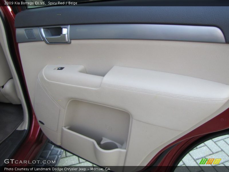 Spicy Red / Beige 2009 Kia Borrego EX V6