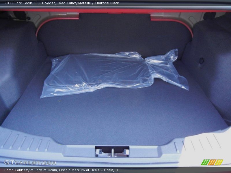 Red Candy Metallic / Charcoal Black 2012 Ford Focus SE SFE Sedan