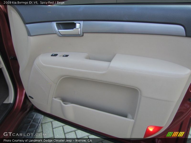 Spicy Red / Beige 2009 Kia Borrego EX V6