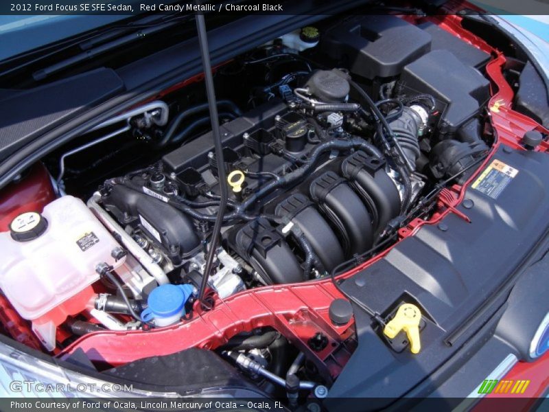 Red Candy Metallic / Charcoal Black 2012 Ford Focus SE SFE Sedan