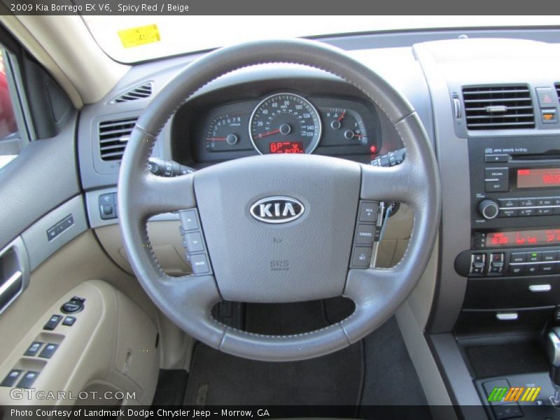 Spicy Red / Beige 2009 Kia Borrego EX V6