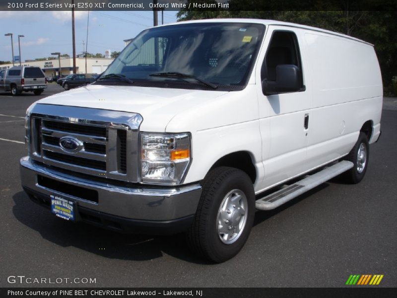 Oxford White / Medium Flint 2010 Ford E Series Van E250 XLT Commericial