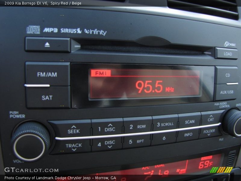 Spicy Red / Beige 2009 Kia Borrego EX V6