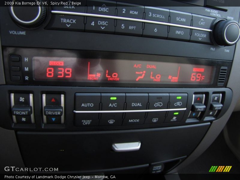 Spicy Red / Beige 2009 Kia Borrego EX V6