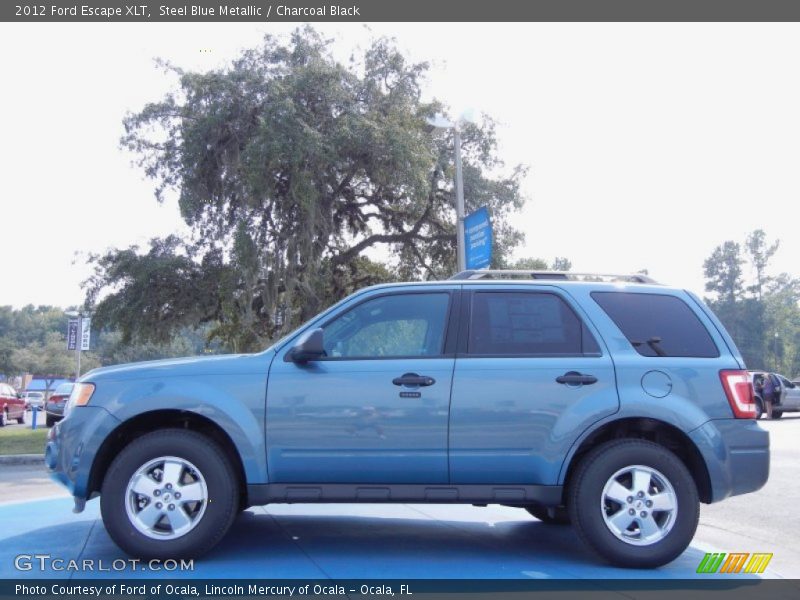 Steel Blue Metallic / Charcoal Black 2012 Ford Escape XLT