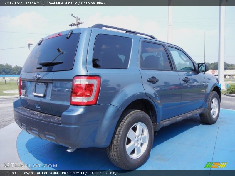 Steel Blue Metallic / Charcoal Black 2012 Ford Escape XLT