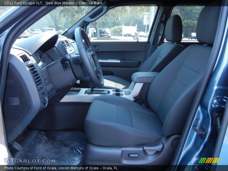 Steel Blue Metallic / Charcoal Black 2012 Ford Escape XLT