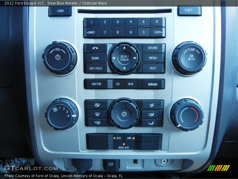 Steel Blue Metallic / Charcoal Black 2012 Ford Escape XLT
