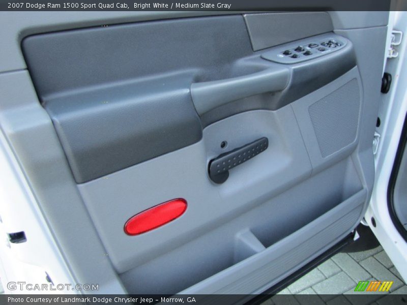 Bright White / Medium Slate Gray 2007 Dodge Ram 1500 Sport Quad Cab
