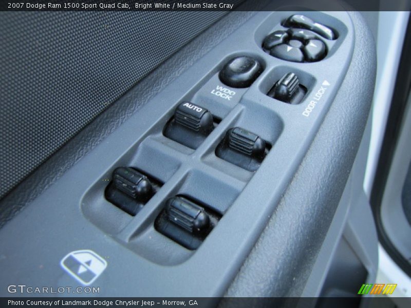 Bright White / Medium Slate Gray 2007 Dodge Ram 1500 Sport Quad Cab
