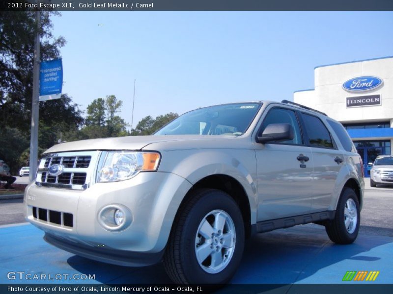 Gold Leaf Metallic / Camel 2012 Ford Escape XLT