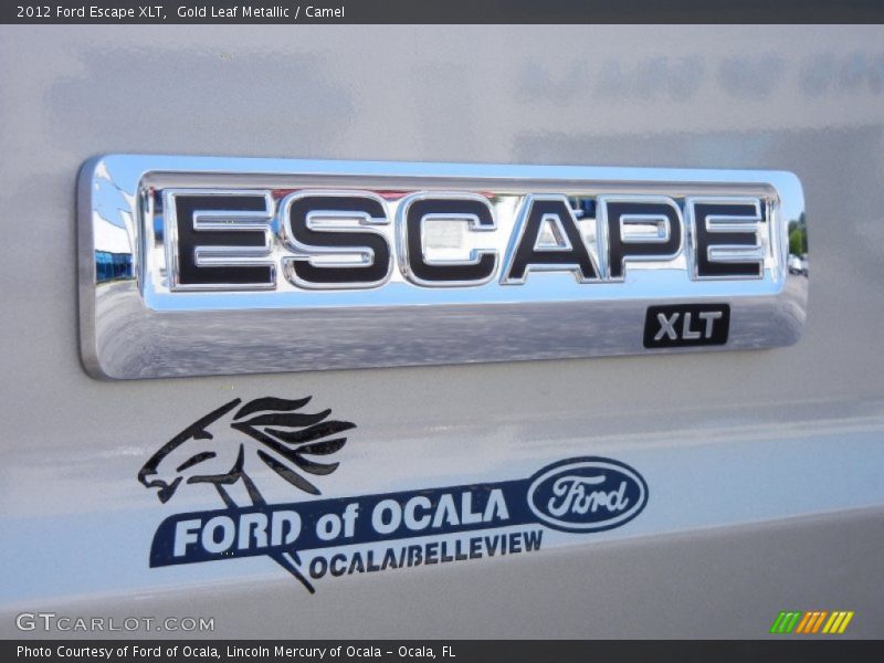 Gold Leaf Metallic / Camel 2012 Ford Escape XLT