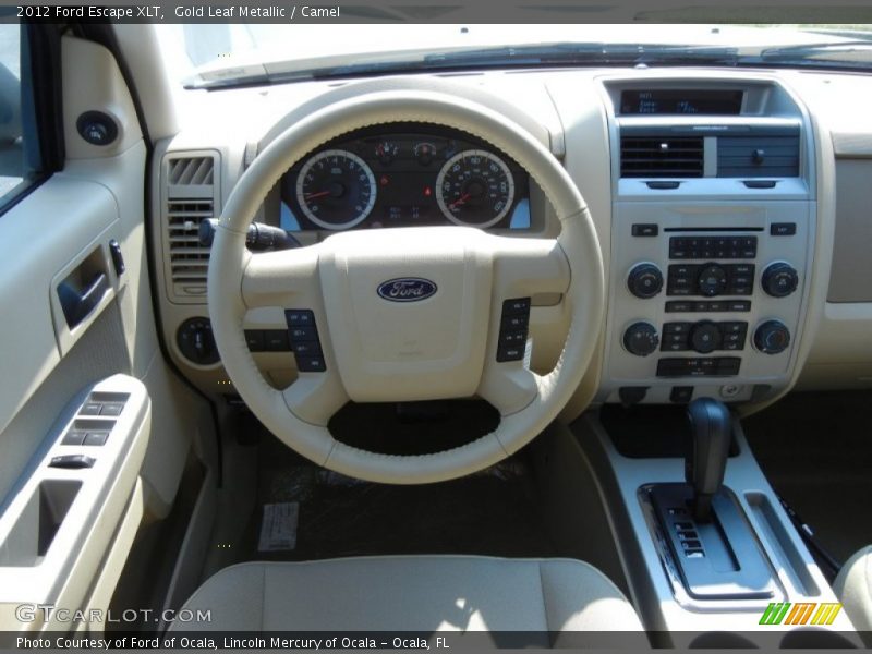 Gold Leaf Metallic / Camel 2012 Ford Escape XLT