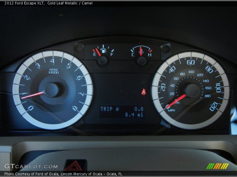 Gold Leaf Metallic / Camel 2012 Ford Escape XLT