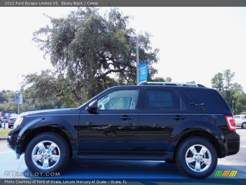 Ebony Black / Camel 2012 Ford Escape Limited V6