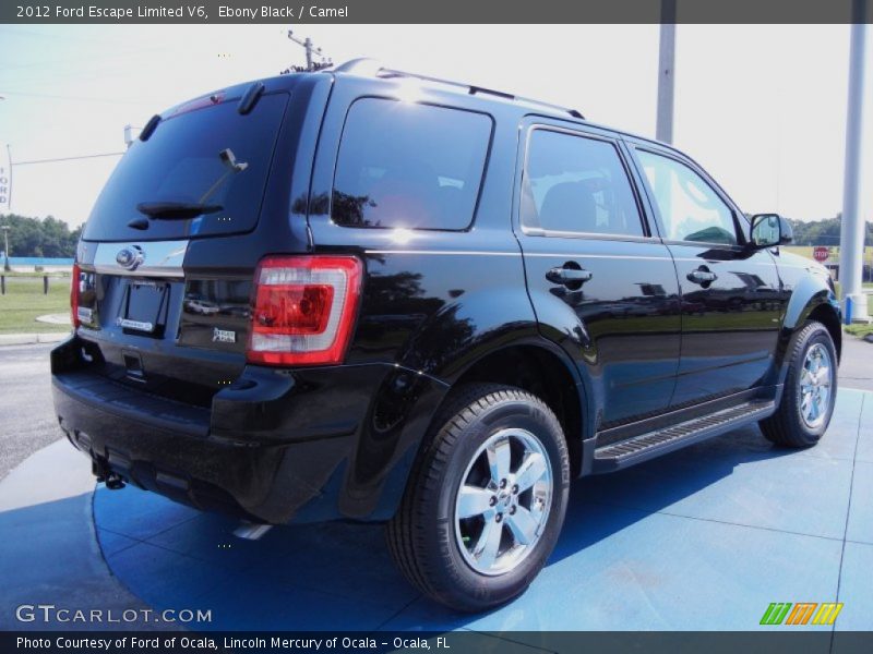 Ebony Black / Camel 2012 Ford Escape Limited V6