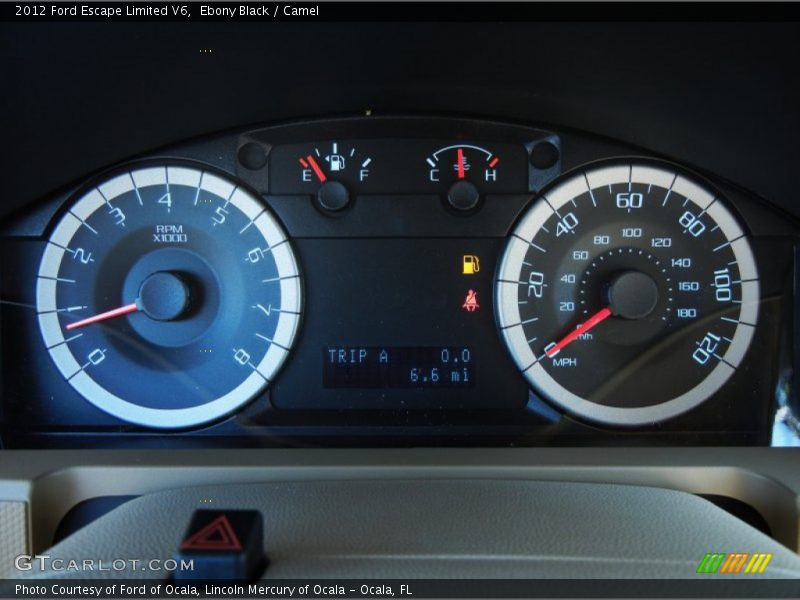  2012 Escape Limited V6 Limited V6 Gauges