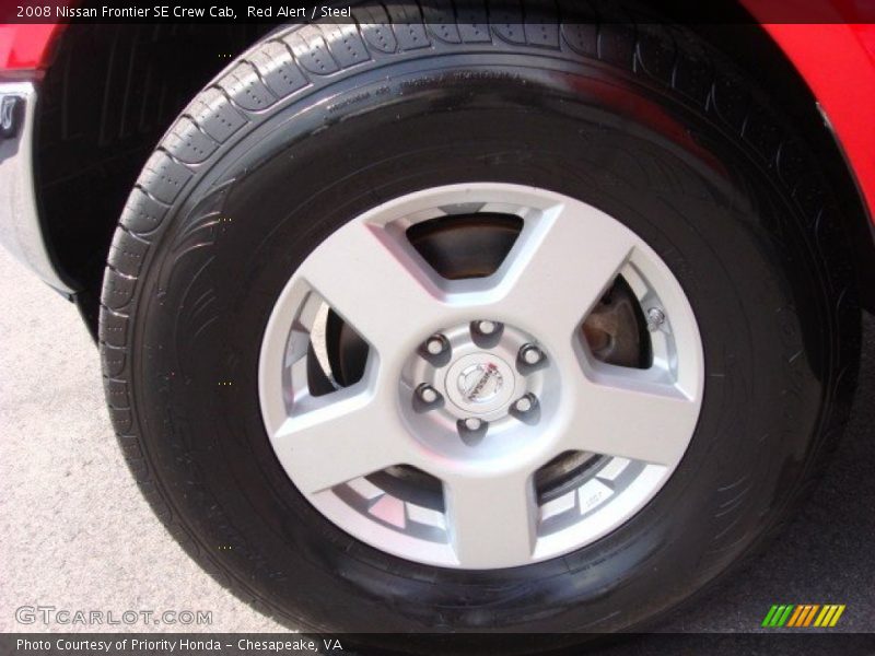 Red Alert / Steel 2008 Nissan Frontier SE Crew Cab