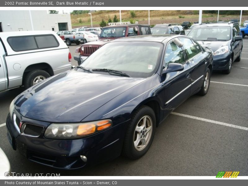 Dark Blue Metallic / Taupe 2002 Pontiac Bonneville SE