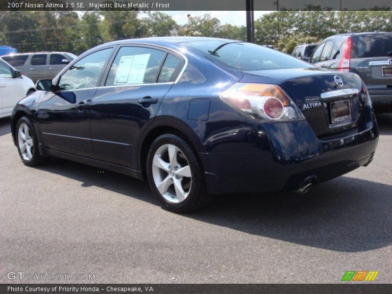 Majestic Blue Metallic / Frost 2007 Nissan Altima 3.5 SE