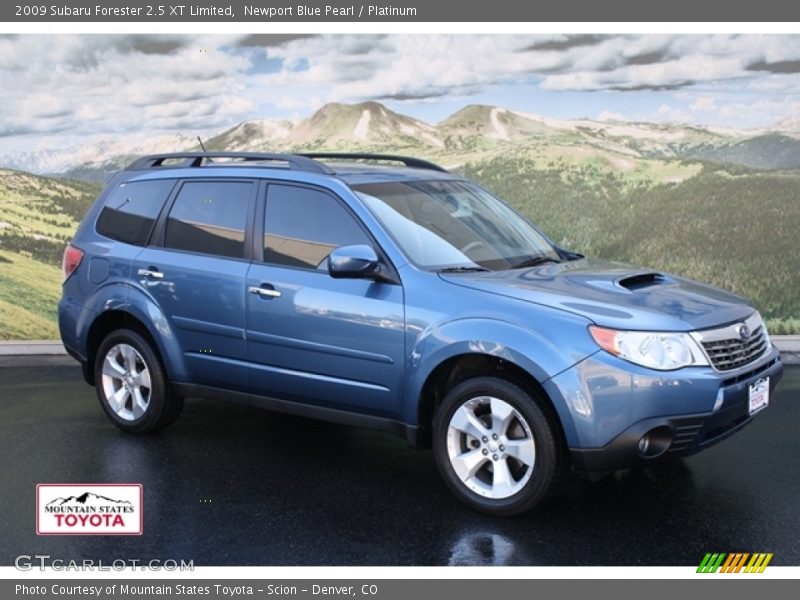 Newport Blue Pearl / Platinum 2009 Subaru Forester 2.5 XT Limited