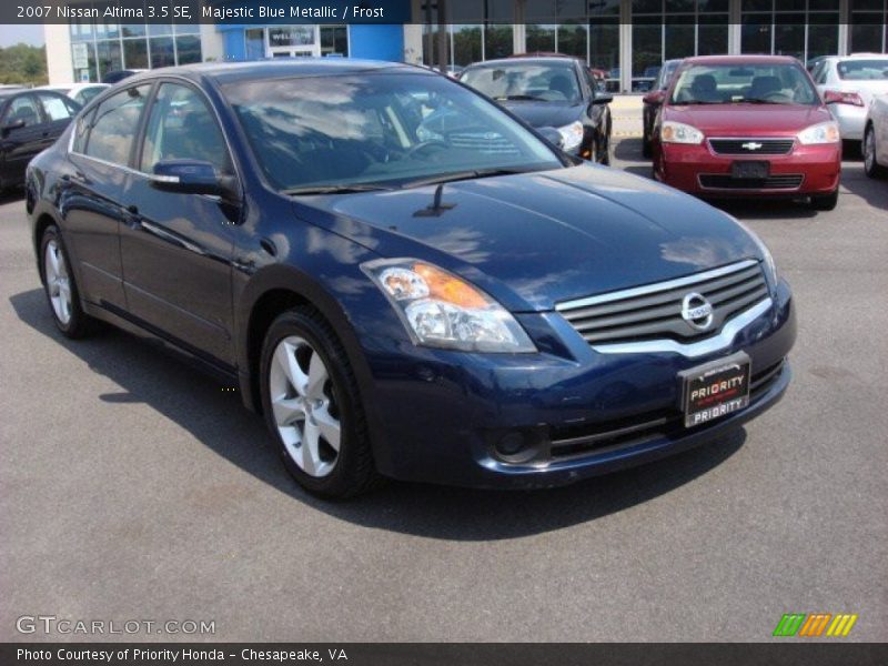 Majestic Blue Metallic / Frost 2007 Nissan Altima 3.5 SE