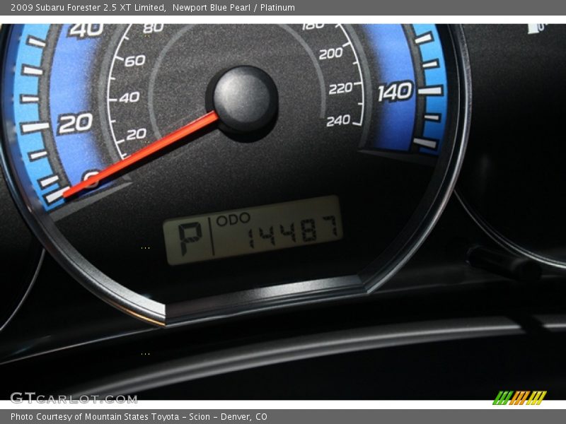 Newport Blue Pearl / Platinum 2009 Subaru Forester 2.5 XT Limited