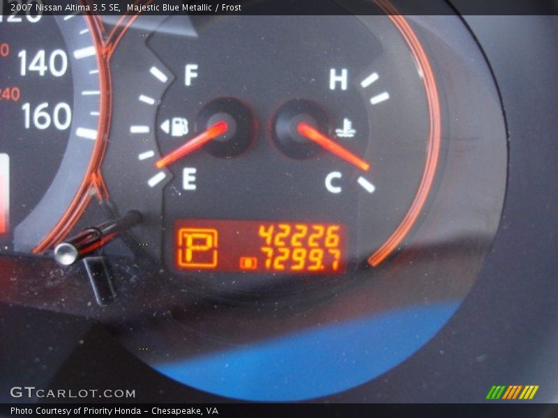 Majestic Blue Metallic / Frost 2007 Nissan Altima 3.5 SE